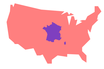 difference between usa and france